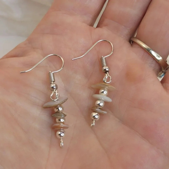 Abalone Shell Earrings Handmade - Picture 10 of 10